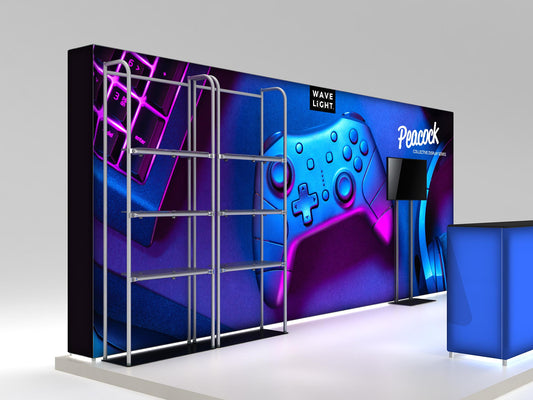 PEACOCK 10x20 Inline Display