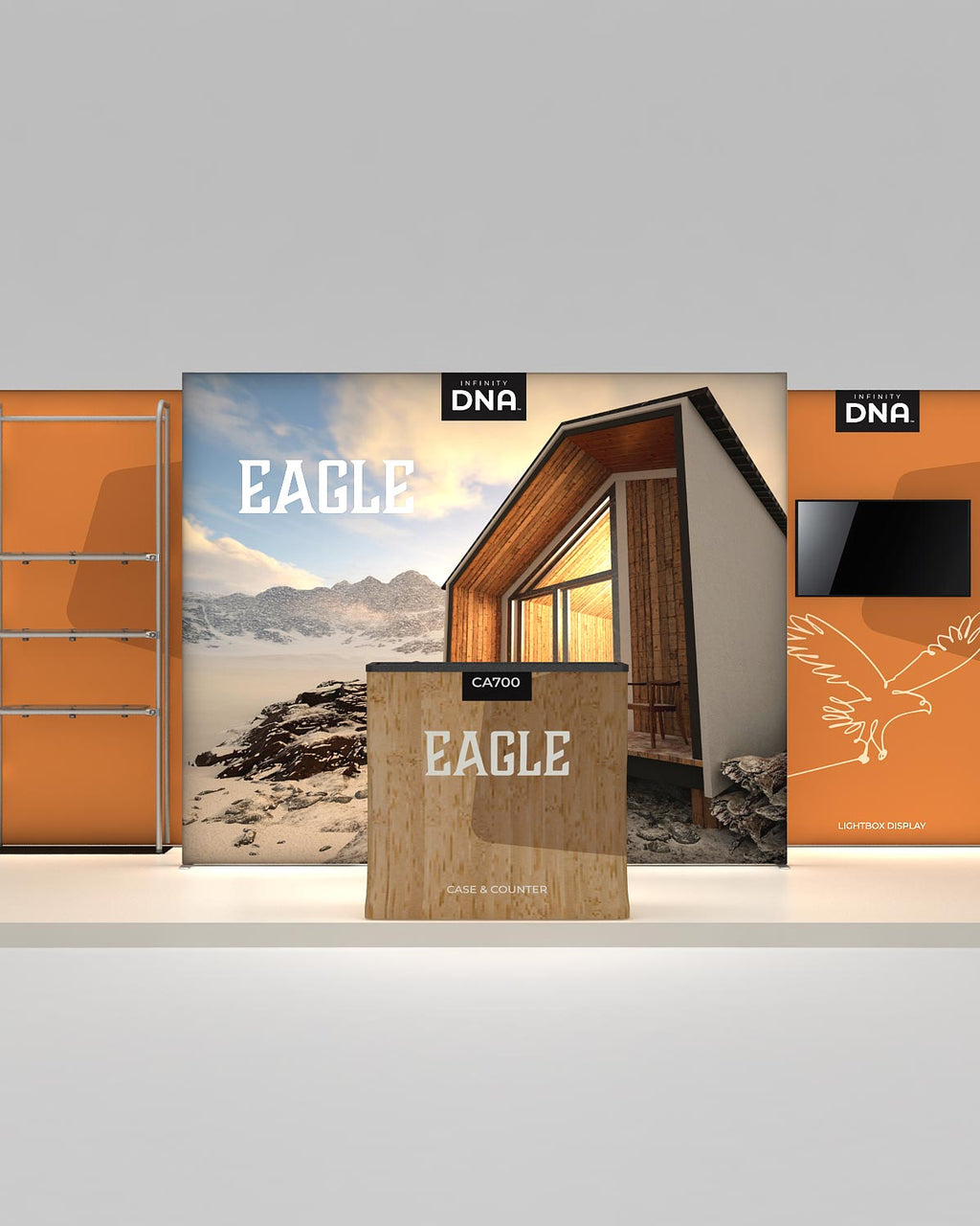 Display Eagle EAGLE 10x20 Inline Display Kit – Trade Show Displays, Exhibits & Booth ...