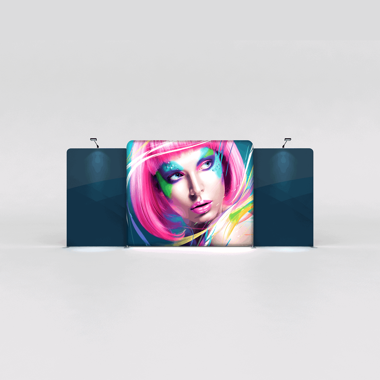 20ft Lightbox Display Combo K03 – Trade Show Displays by AppleDisplays.com