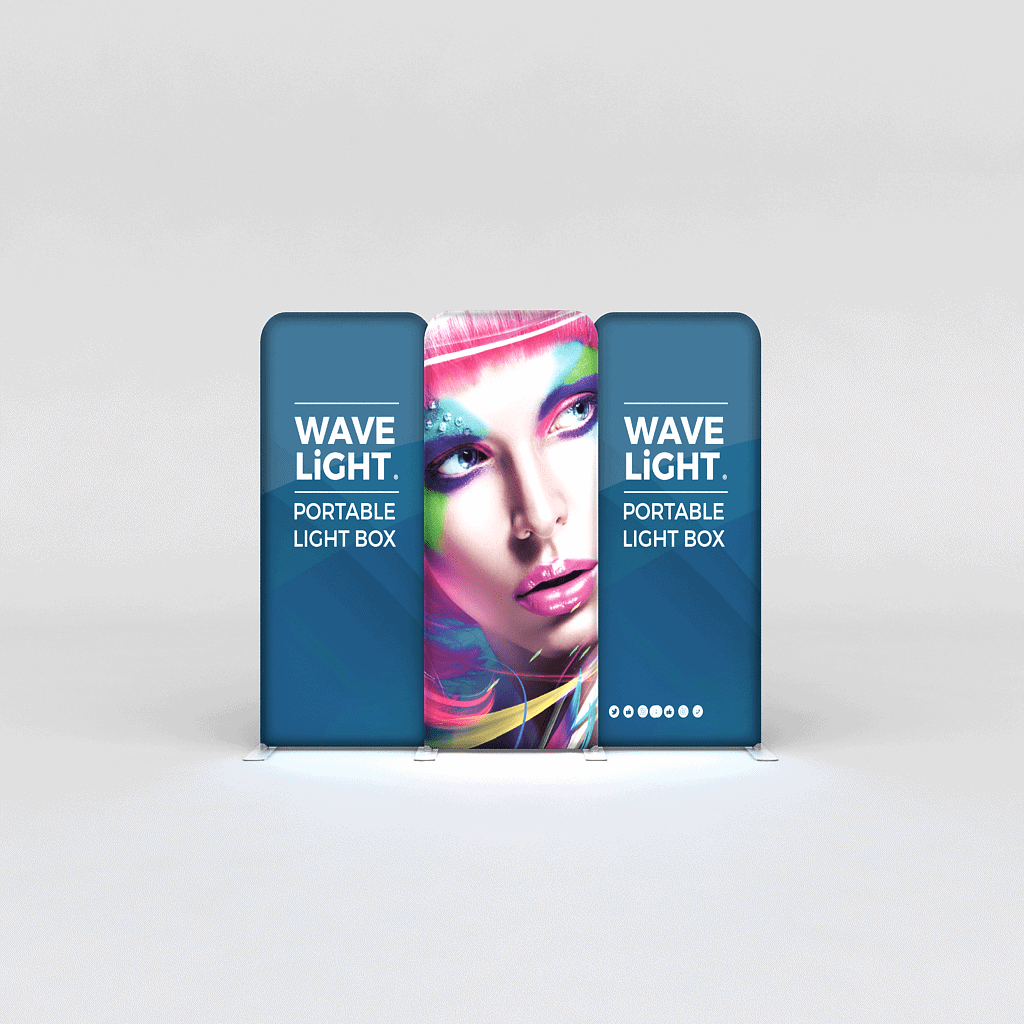 10ft Lightbox Display Combo K05 – Trade Show Displays by AppleDisplays.com