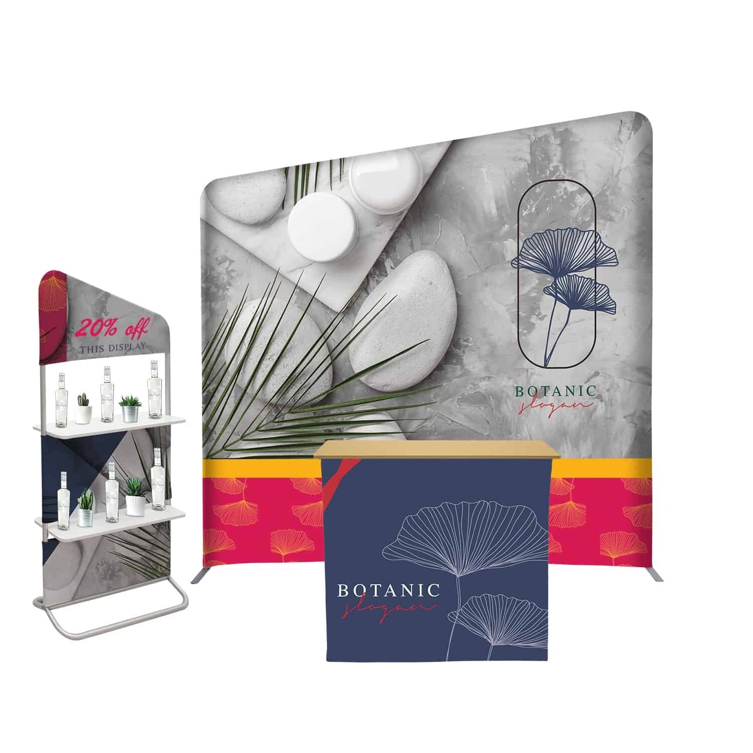 Merchadiser Banner Display Stand Combo with Counter – Trade Show ...
